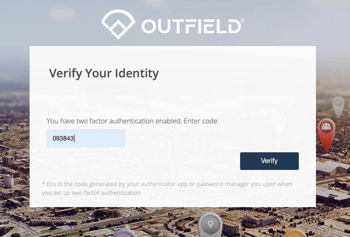 CRM two factor authentication